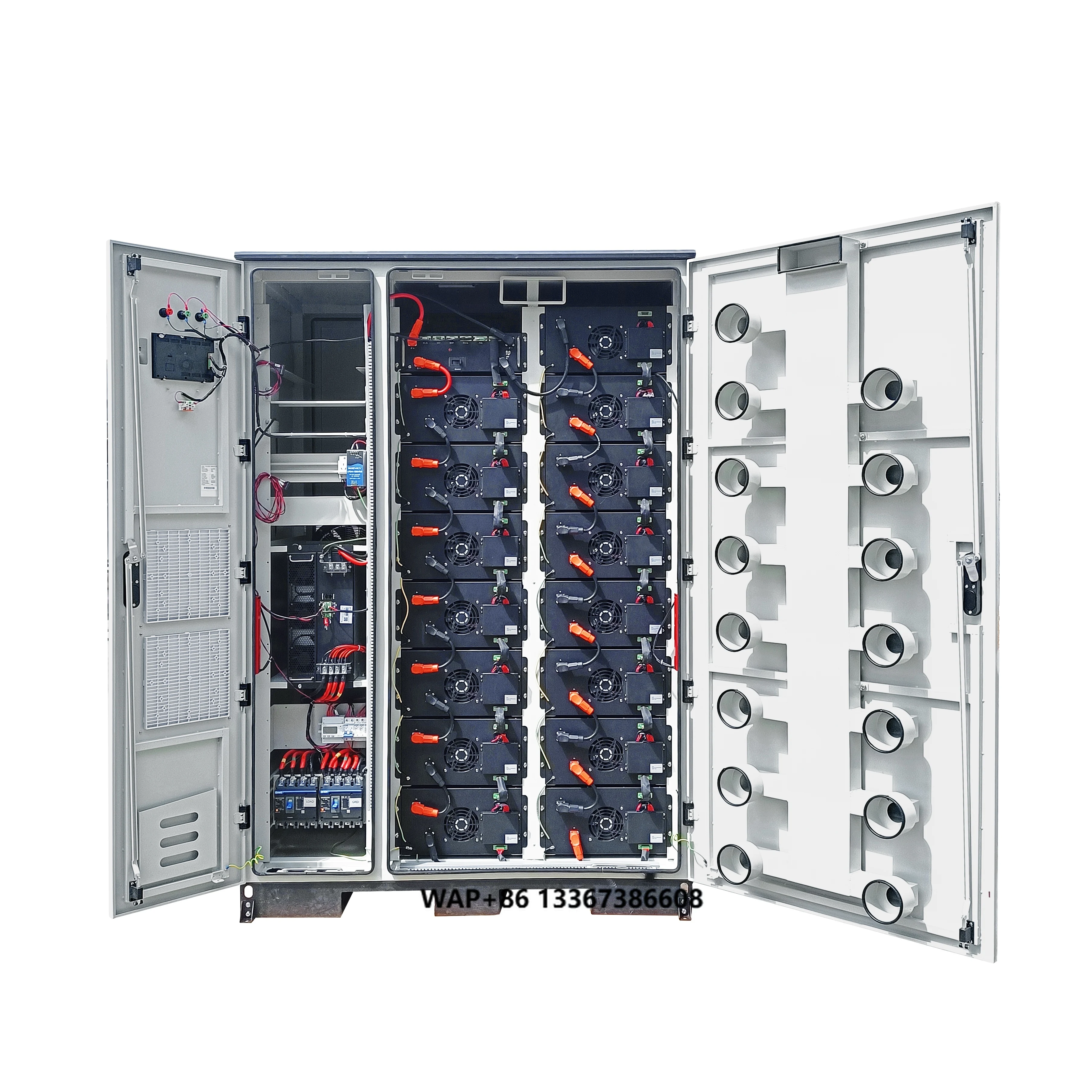768V High Voltage 215kwh All-in-one Rack Mount Lifepo4 Solar 15S1P 280ah Lithium Battery Pack Commercial Energy Storage System