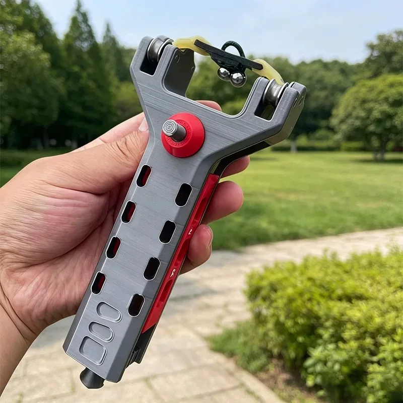 3D Printing Automatic Loading Slingshot Pulley Rapid Fire Catapult Combination Outdoor Hunting Shooting Bow Accessories