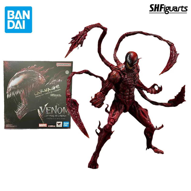 

Фигурка Bandai S.H. Фигуарт оригинальная Вселенная Marvel Аниме Фигурка Веном резня началась экшн-фигурка игрушки подарок Коллекционная модель