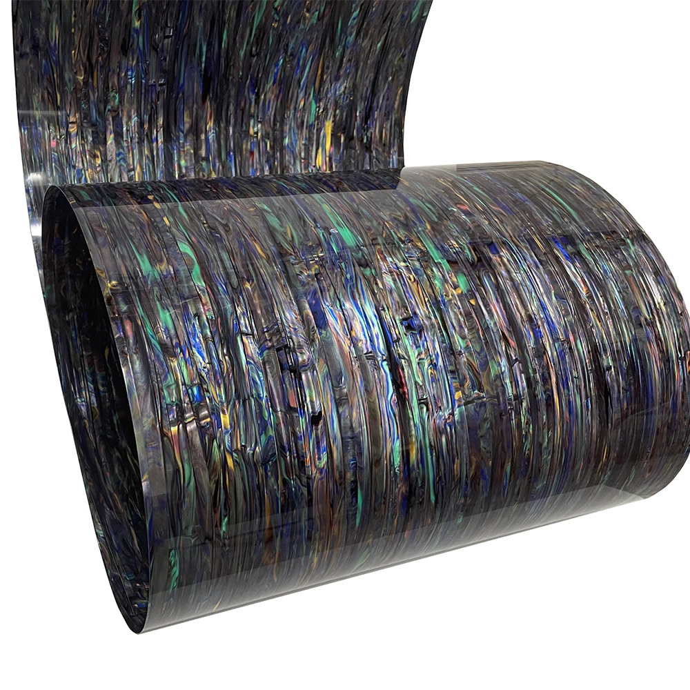 Hoja de celuloide de 320mm x 1300mm, hoja decorativa para instrumentos musicales de 0,46mm, envoltura de tambor DIY, varios colores