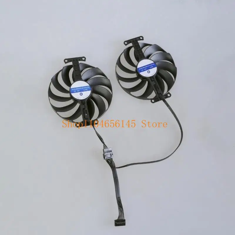 5asd 1Pair CF1010U12D 12V 0.45A Scheda grafica Raffreddamento Ventola raffreddamento VGA 7Pin per ROG