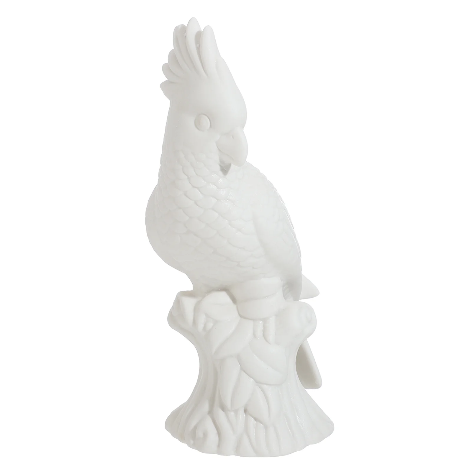 

1Pcs Parrot Shaped Ceramic Handicraft Elegant Household Adornment Brightening Photo Prop for Desk Shelf Interior Decorative