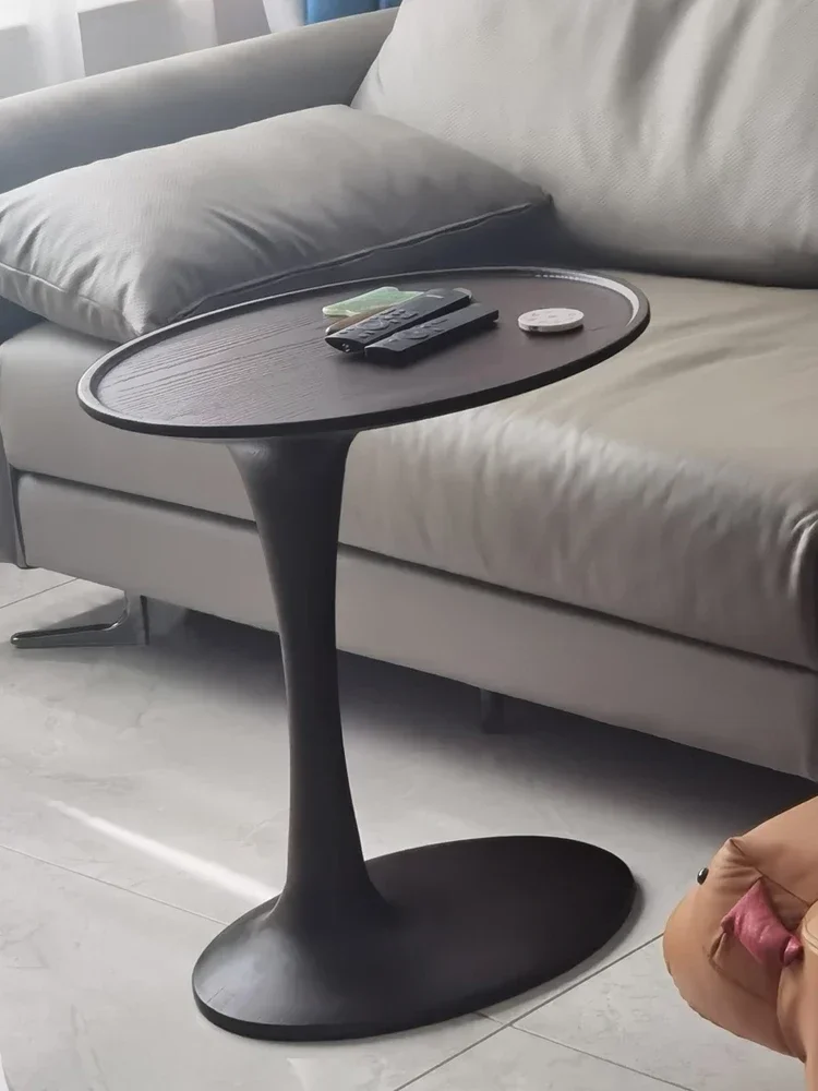 Italian minimalist special-shaped ash coffee table