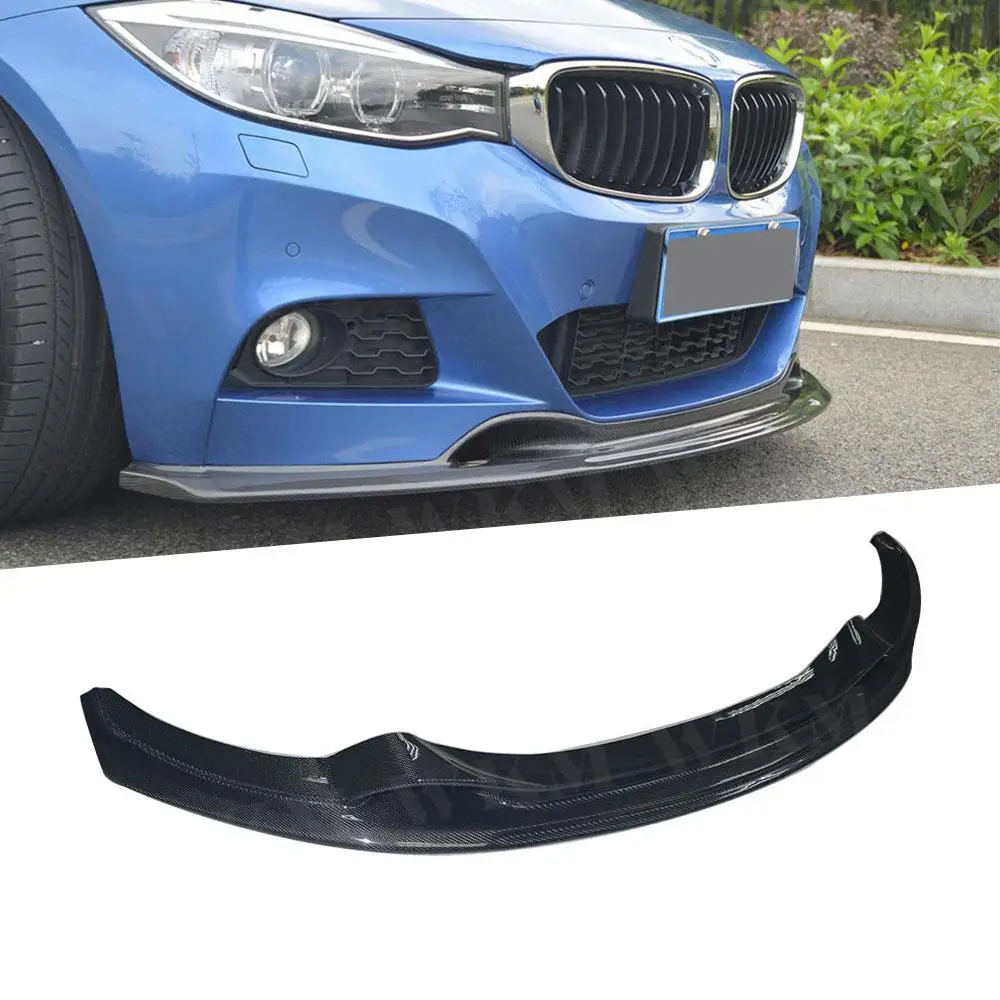 

Carbon Fiber Front Bumper Lip Spoiler for BMW 3 Series GT F34 M-sport M-Tech Bumper 2014-2018 FRP Head Bumper Lip Chin