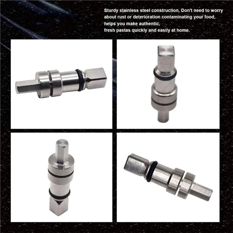 AT19-Drive Shear Shaft Replacement For Kitchenaid For Pasta Attachments 2Pcs Attachment Shear Shaft Coupler KSMP Series