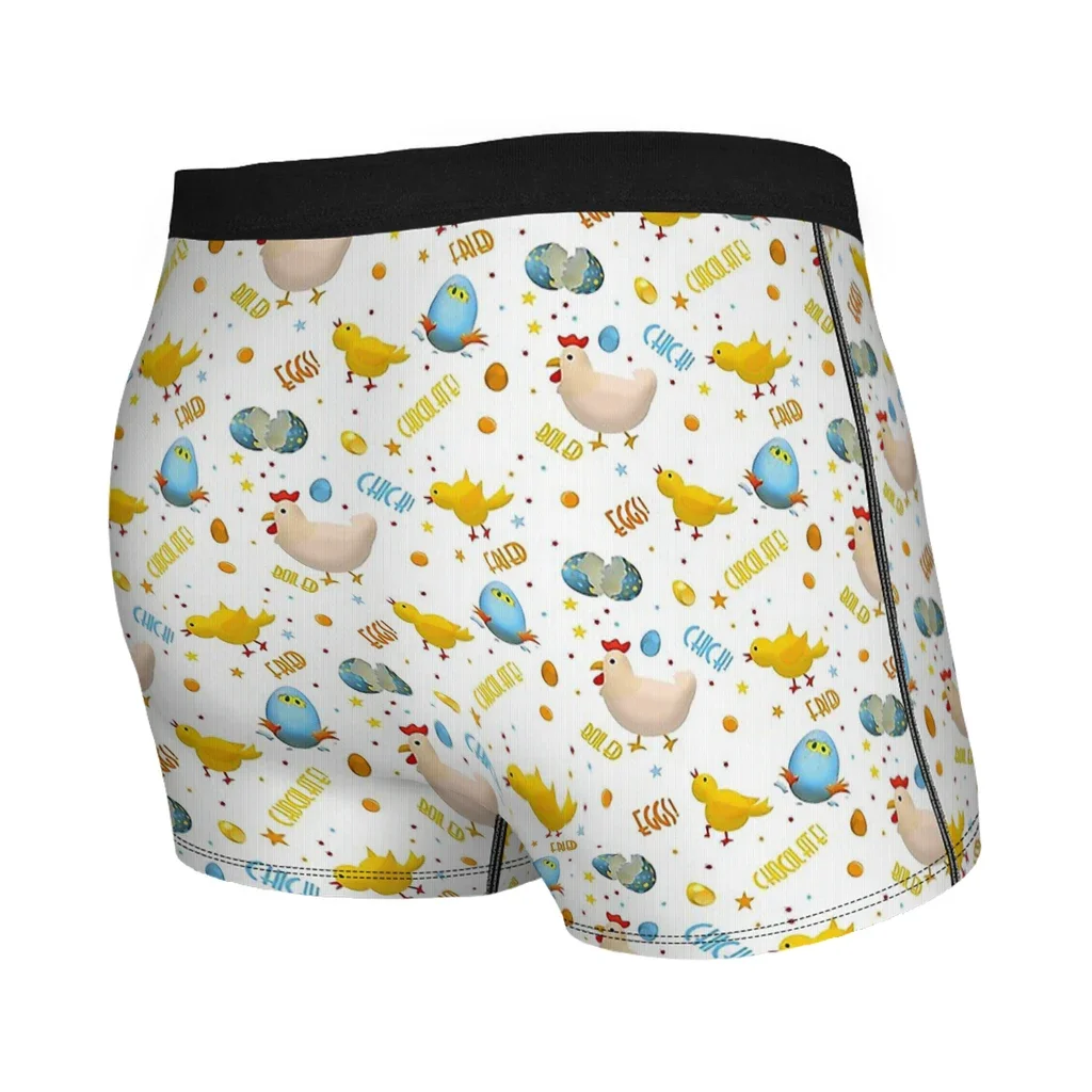 I Enjoy Eggs Men Boxer Briefs Chicken family bucket Breathable Creative Underpants Top Quality Print Shorts Gift Idea