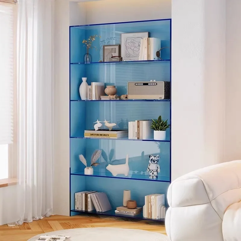 Transparent Acrylic Display Shelf Bookshelf Figure Blind Box Clothing Store Modern Multi-layer Ornament Color Display Cabinet