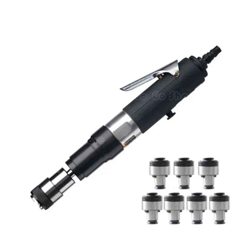 Self-locking Pneumatic Tapping Machine 400rpm Drill Tapper Tool Torque Protected & 7pc Chucks M3/M4/M5/M6/M8/M10/M12