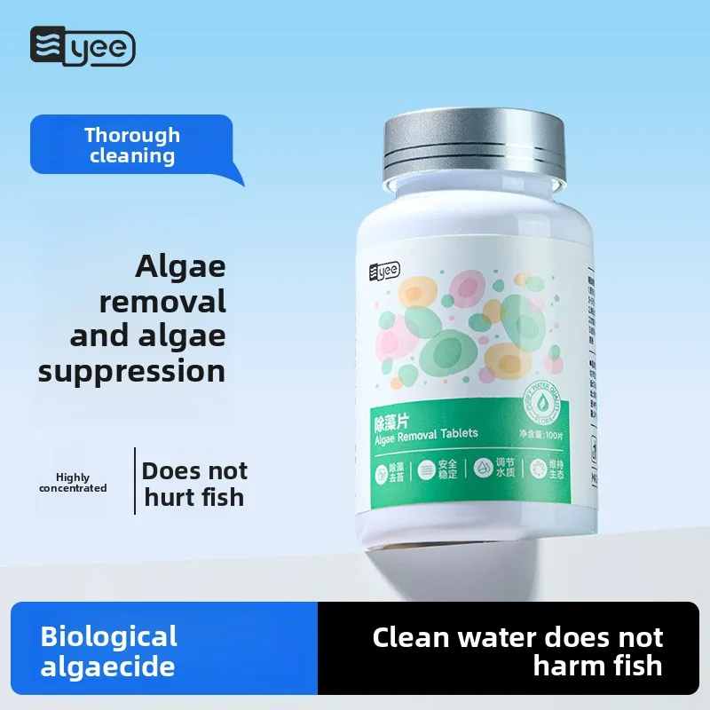 

Yee Aquarium Algae Control Solution-Fast Acting Treatment for Green Water,Hair Algae,Black Beard&Brown Algae in Fish Tanks&Ponds