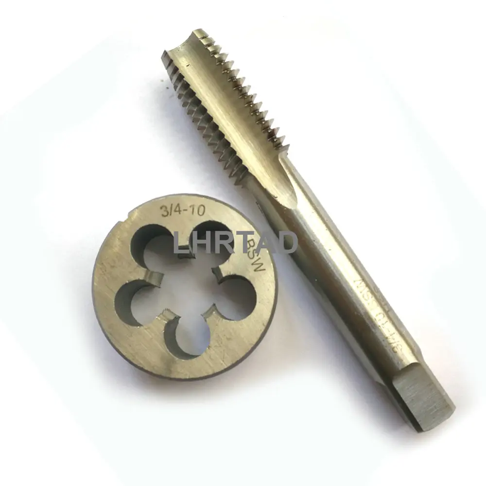 HSS straight flute taps dies set BSW 5/32 1/4-20 1/8 5/16 1/2-12 9/16 3/16 Withworth thread tap and die set 5/8 3/8 3/4-10 7/16