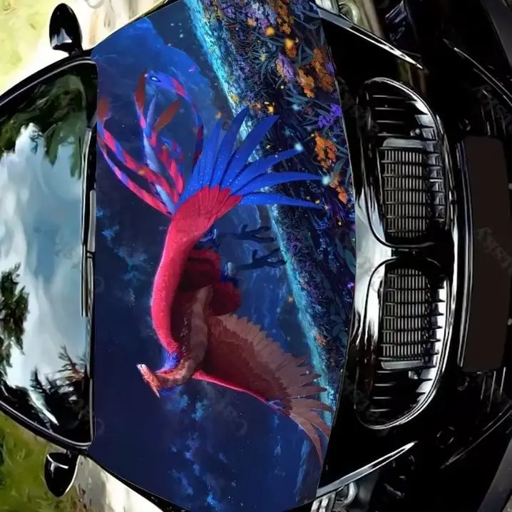 

Fantasy Bird Car Hood Wrap Color Vinyl Sticker Decal Truck Graphic Bonnet Decal Custom Suitable for Any Car