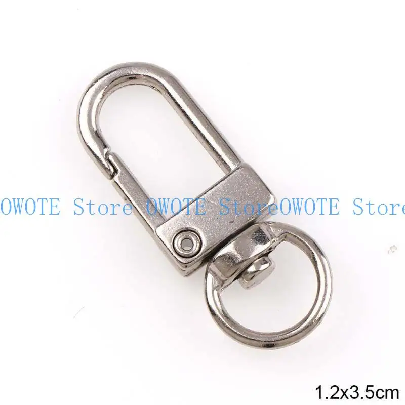 

652F Portable Gold Silver for Key Chain Holder Lobster Claw Clasp Hook Jewelry Findings DIY Craft for