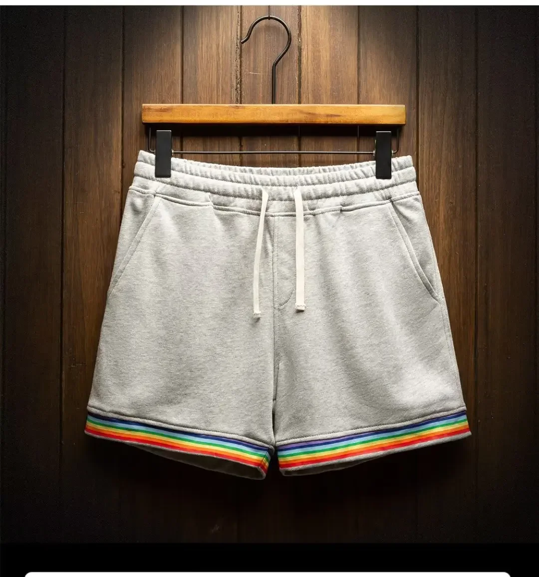 

Premium Quality Rainbow Striped Training Shorts for Fitness Gym Running Outdoor Sports Durable Lightweight Quick Dry
