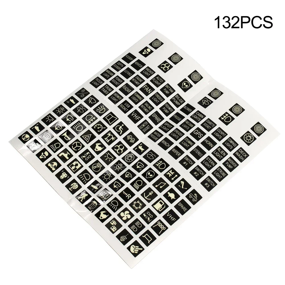 

NEW Night Glow Rocker Switch Decal - Car/Boat/Truck Marine Panel Sticker Styling Kit