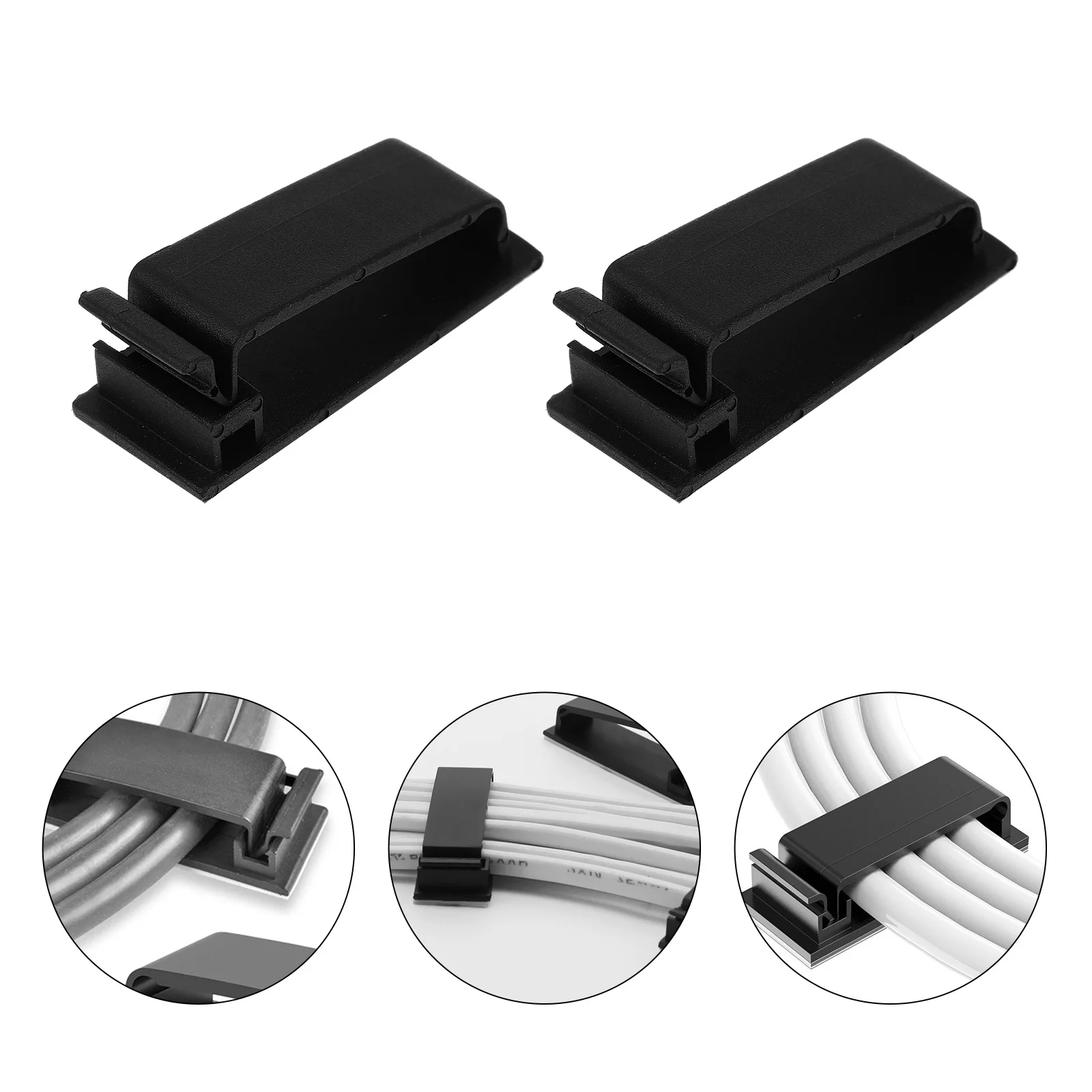 

20pcs Cable Holder Adhesive Clip For Wire Cord Management Organizer Usb Headphone Charging Data Cable Storage Clips
