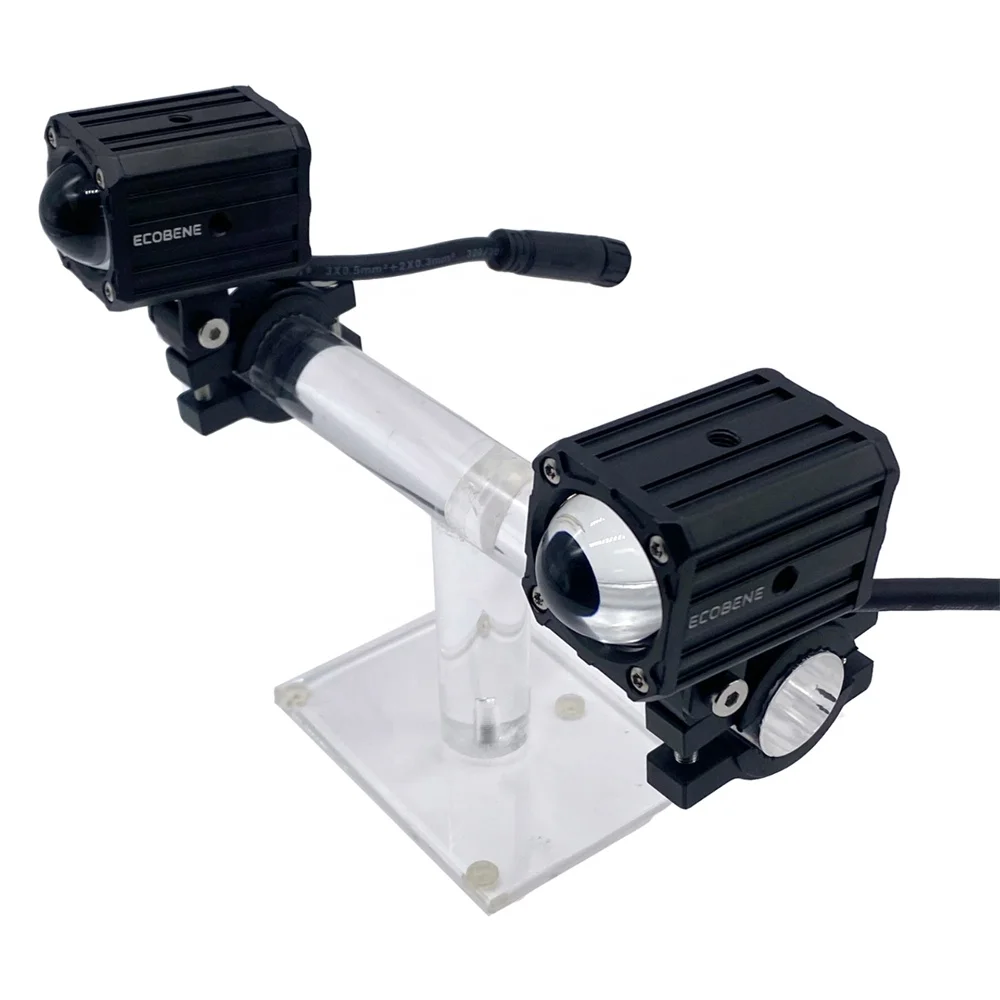Motorcycle 50w wireless switch spotlight IP68 waterproof fog lamp numerical control aluminum high/low beam of light auxiliary