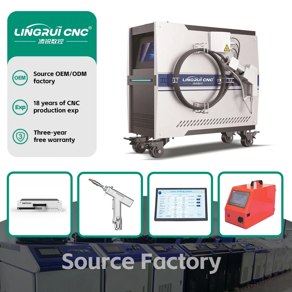 

China Factory 1500W Mini Handheld Laser Welder Sup Head Air Cooler 4 in 1 Handheld Fiber Laser Welding Cleaning Cutting Machine