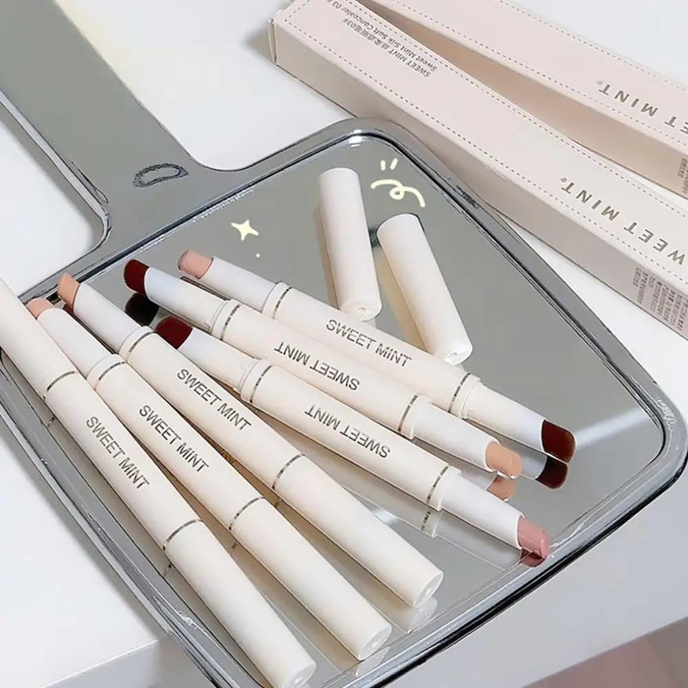 더블 헤드 컨실러 펜 보습 방수 풀 립 컨실러 커버, 다크 아이 서클, 여드름 자국 크림 스틱 메이크업  Best5