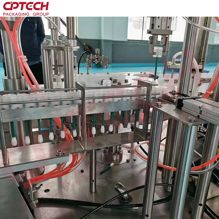 التلقائي زجاجة صغيرة من الزجاج السائل شراب الزيت العطري منظف العطور ويسكي والفودكا آلة تعبئة وتغطية السد