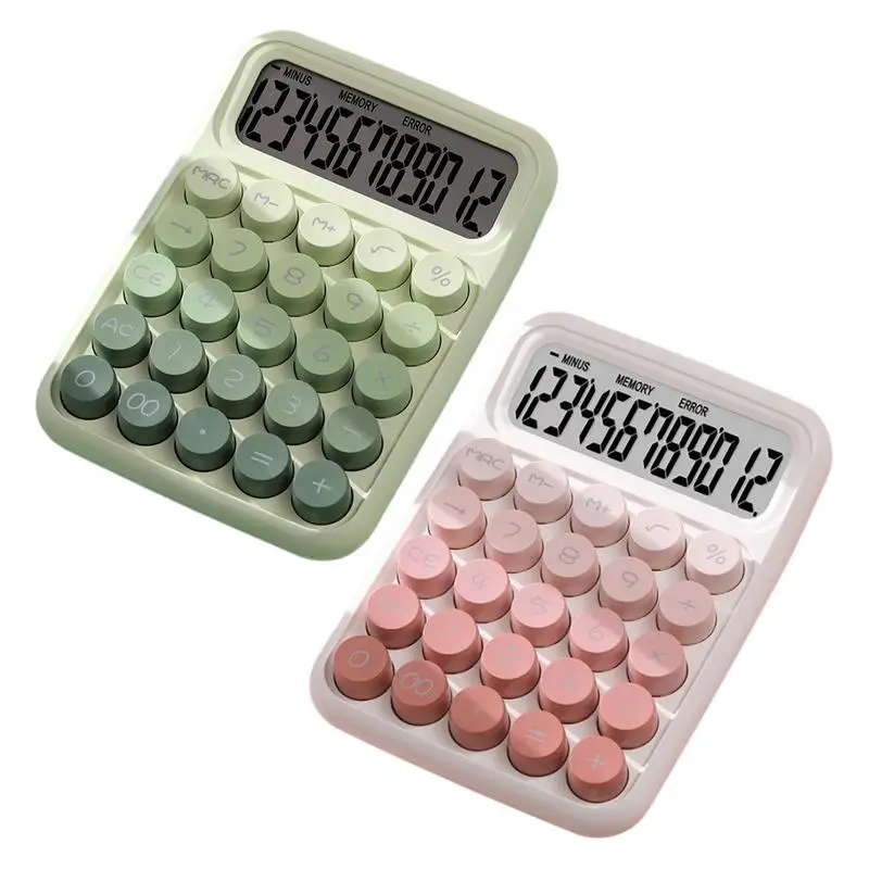 Kids Calculator Anti-slip Desk Calculator Big Button Cute Calculator Keyboard Calculator Mechanical Desktop Calculators Handheld