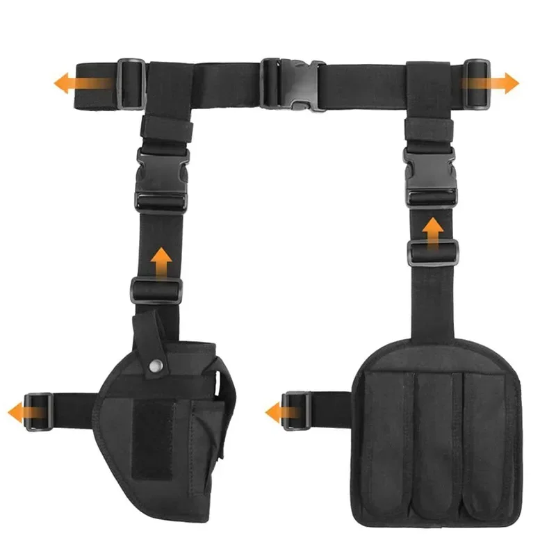 Funda de pierna derecha táctica para pistola combate – Nylon