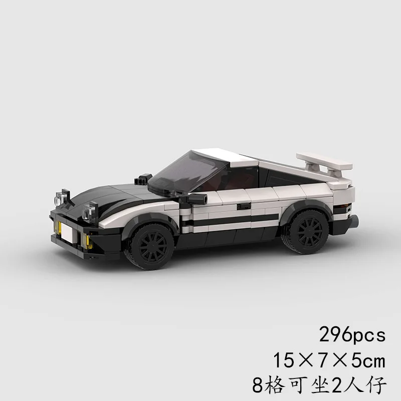 313pcs AE86 auto bouwsteen speelgoed Initial D Technische Fujiwara Tofu Winkel Japan Sport Auto Model Bouwsteen