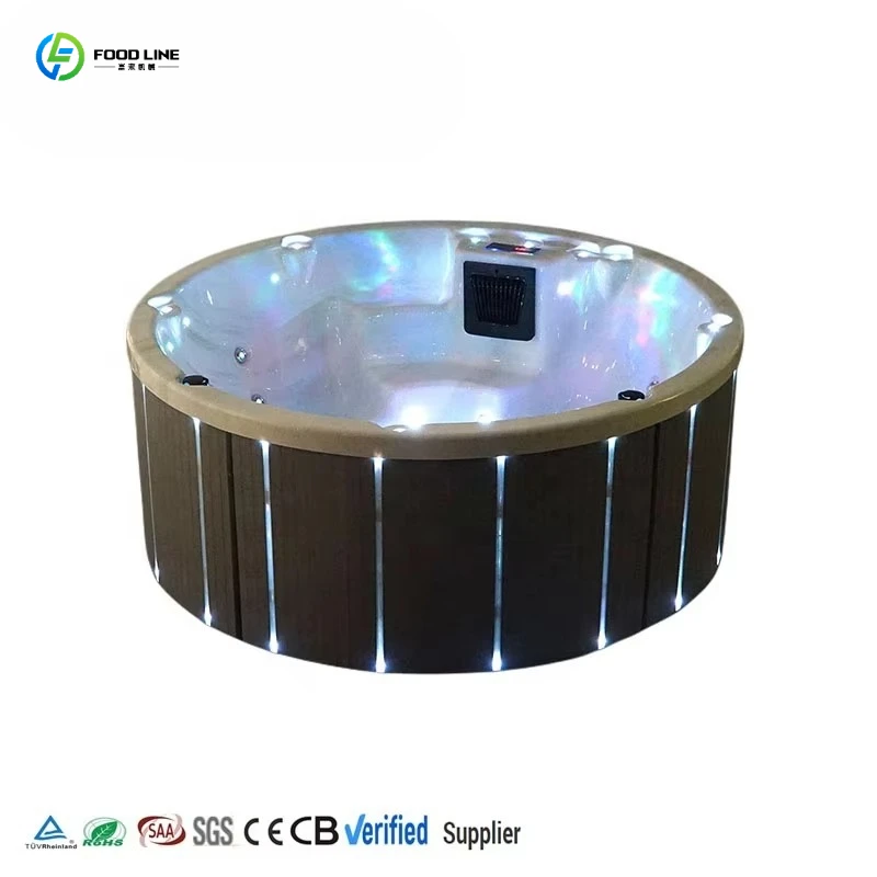 Outdoor Hot Tub Acrylic Massage Hydrotherapy Waterfall Feature 4-6 Person Factory Wholesale Bangkok