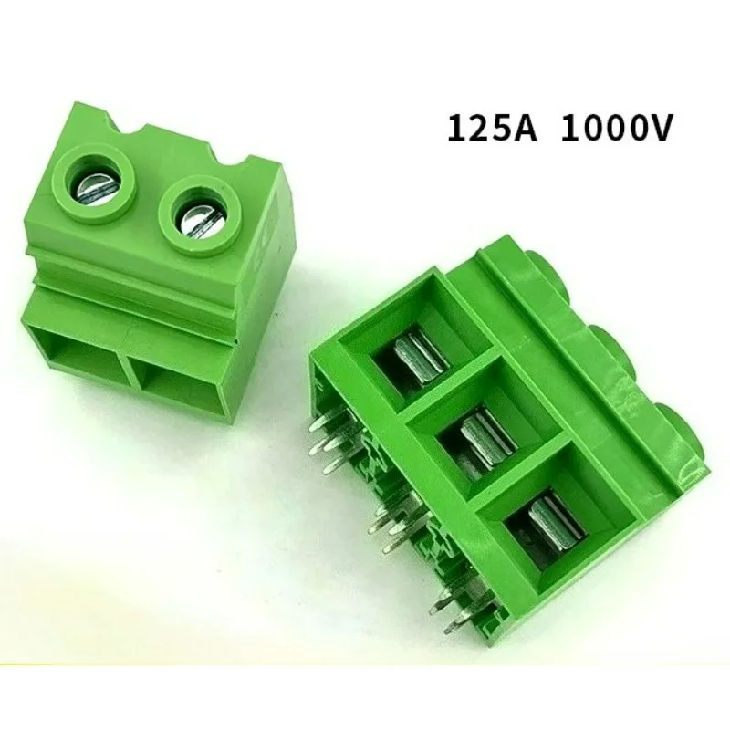 2pcs High Power 125A 1000V PCB Terminal K137T -15.0mm 2p 3p 4p 5p  Screw Terminal Block for Electronic Components