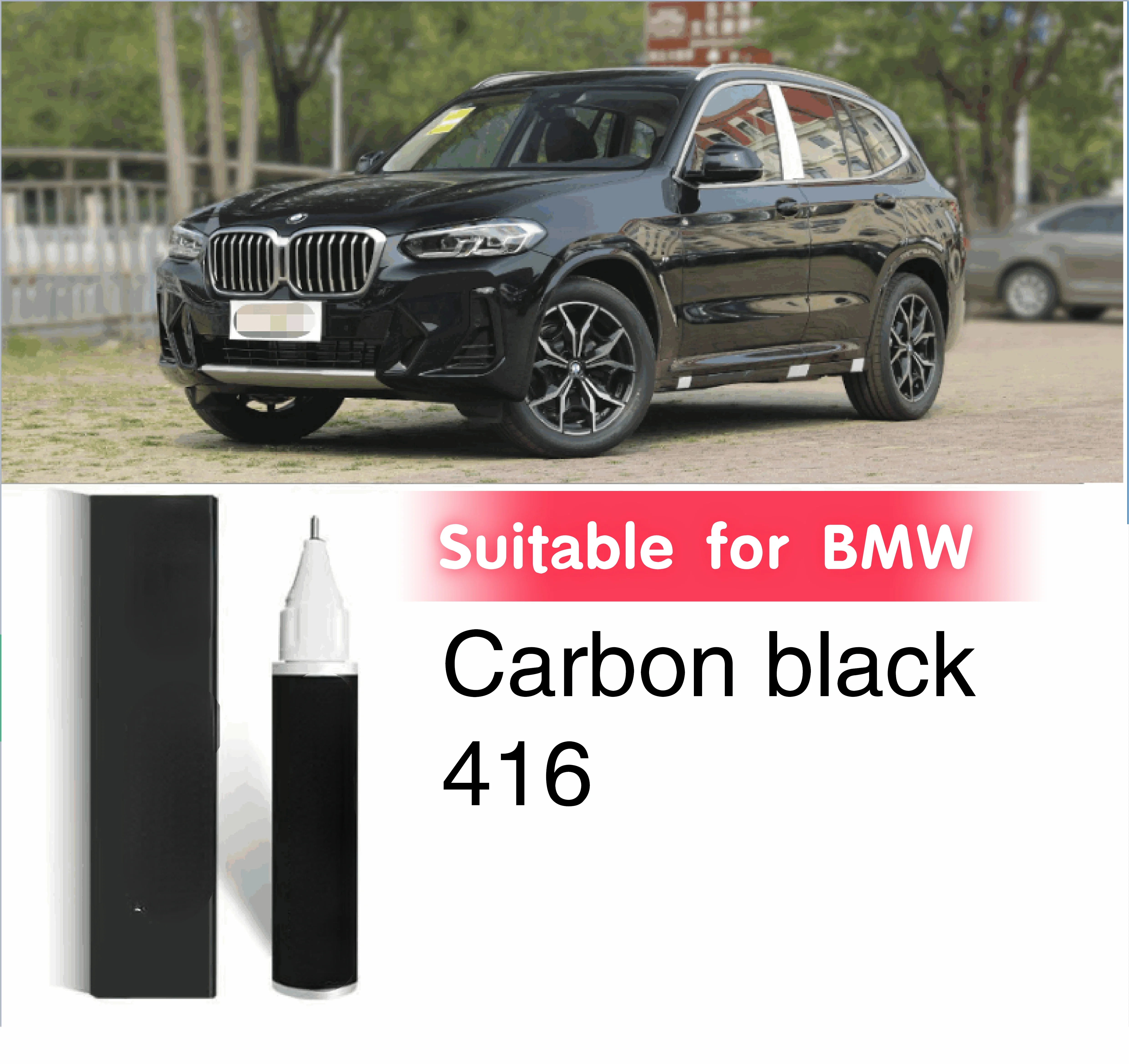 Paint Suitable For BMW Paint Touch-up Pen Carbon Black 416 Sapphire 475 Black Car  Scratch Repair Carbon Touch Up Pen 2 In 1 car