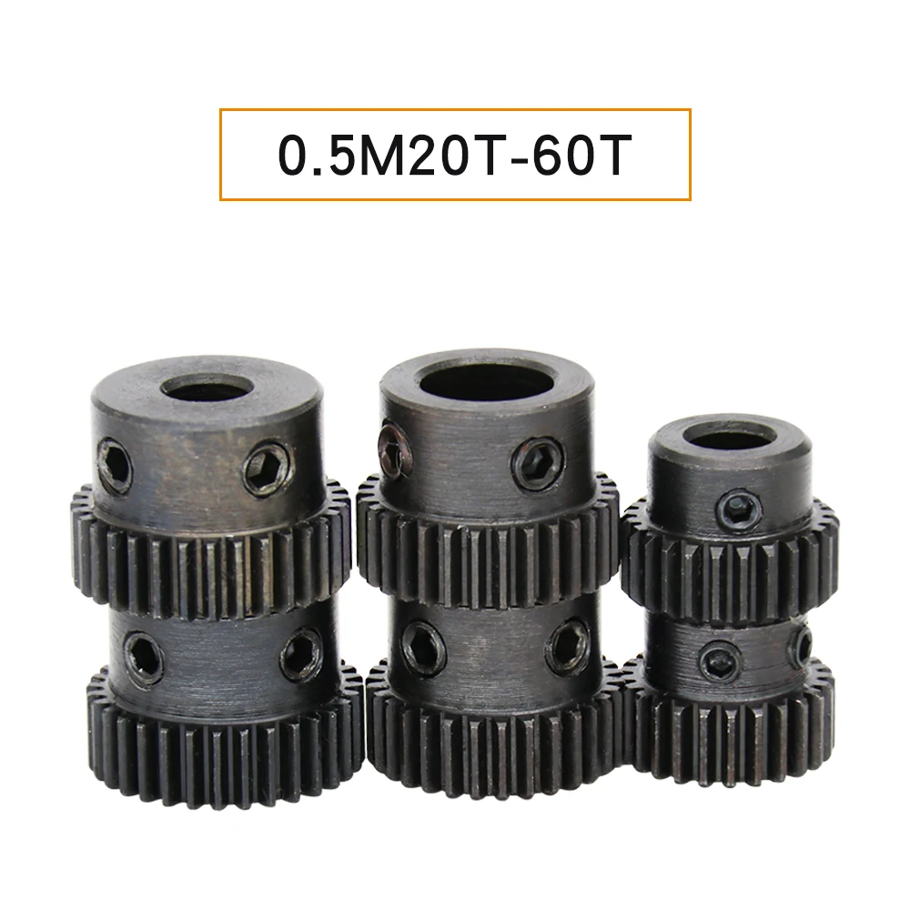 Worm Gear 0.5M-58T/60T Bore Size 6/8/10/12 mm Mini Gear Wheel SC45#Carbon Steel Blackening Teeth Height 5 mm Transmission Parts