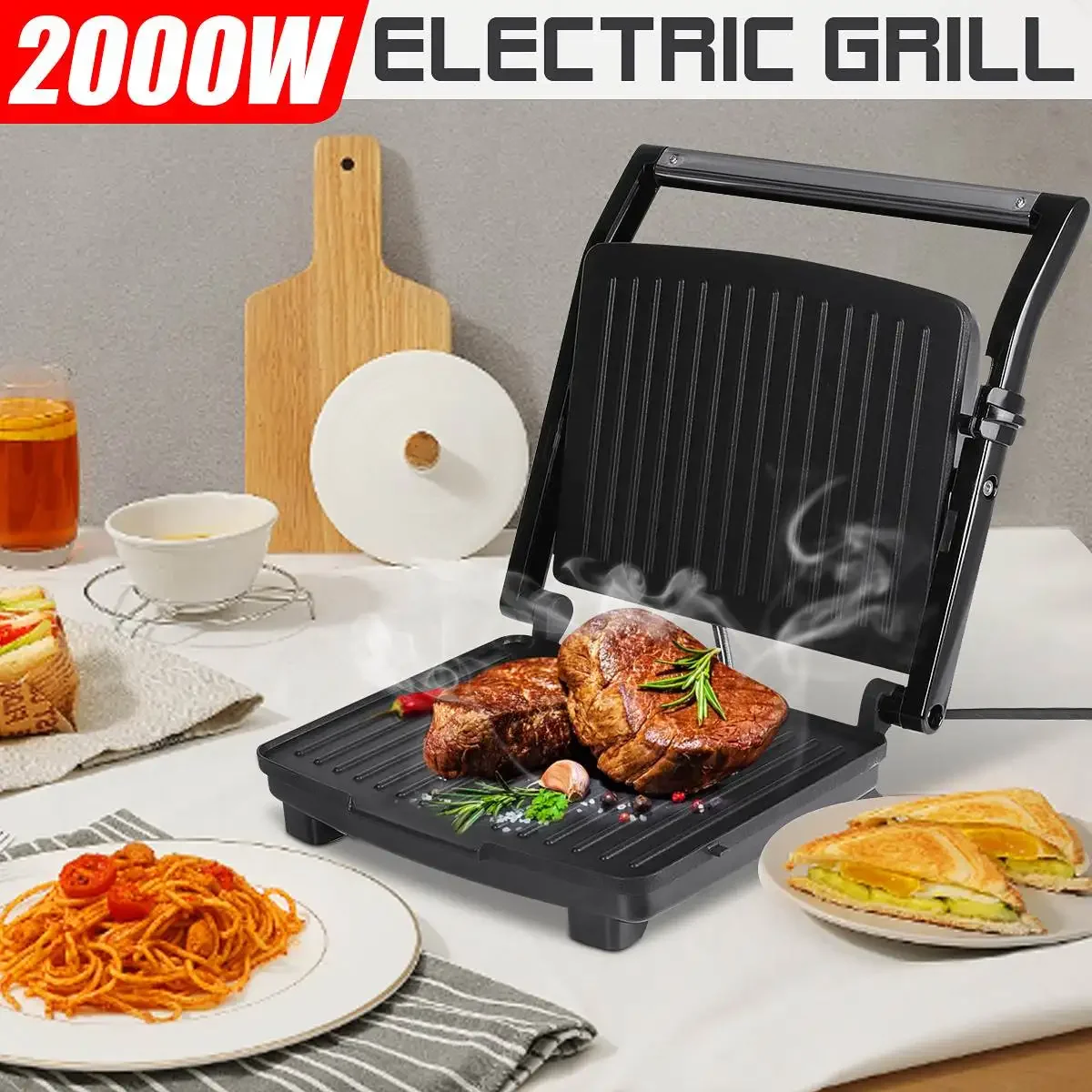 Grill elektryczny piekarnik Grill urządzenia kuchenne, który można dosadnie bezdymny elektryczny patelni z grillowanym mięsem grzejnym Grill