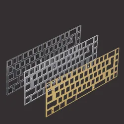KBD 67 68 Key Mechanical Keyboard Brass Aluminum Polycarbonate Positioning Plate 68 Layout Compatible Tada68 KBD65 PCB TOFU65