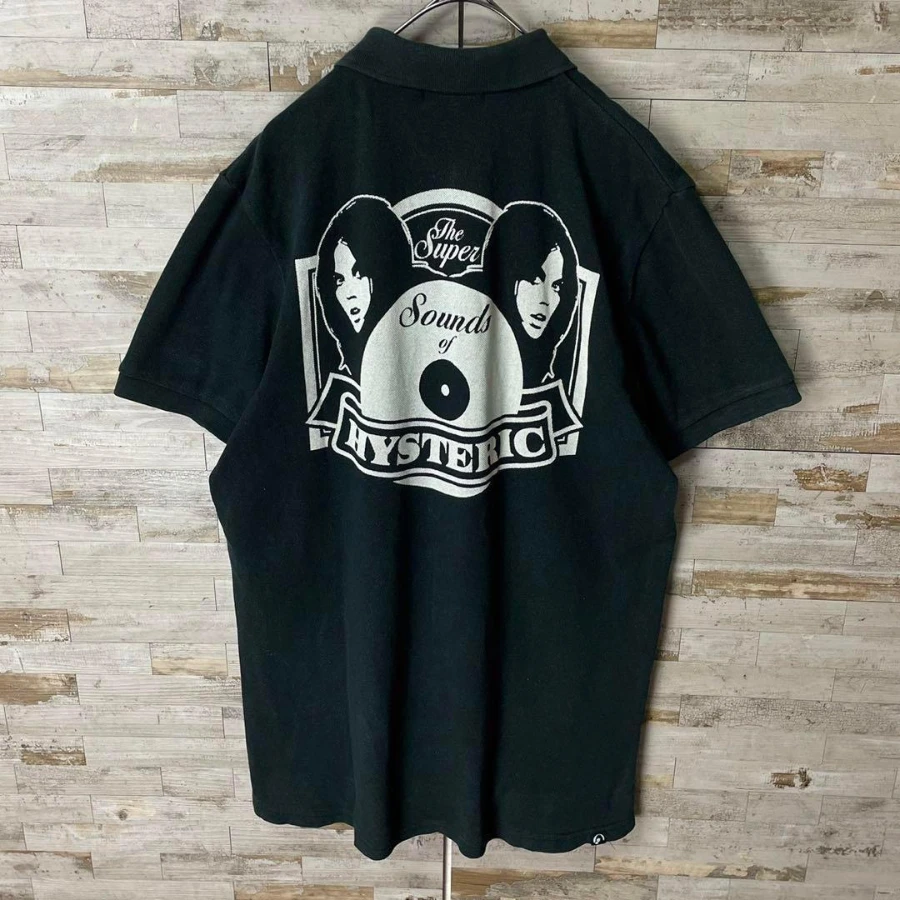 Women's Retro Breathable T-Shirt Streetwear Hysteric Glamour Girl Multicolor Printed Polo Shirt Black Loose Fit New Summer Style