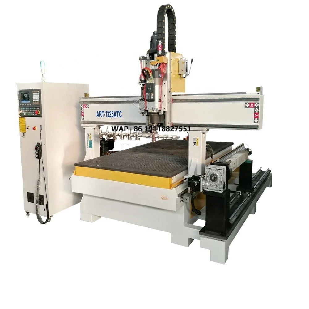 Best Price Large Size 1325 1530 2030 2040 4 Axis 3d Atc Cnc Router Wood Acrylic Woodworking Engraving Machine for Furniture