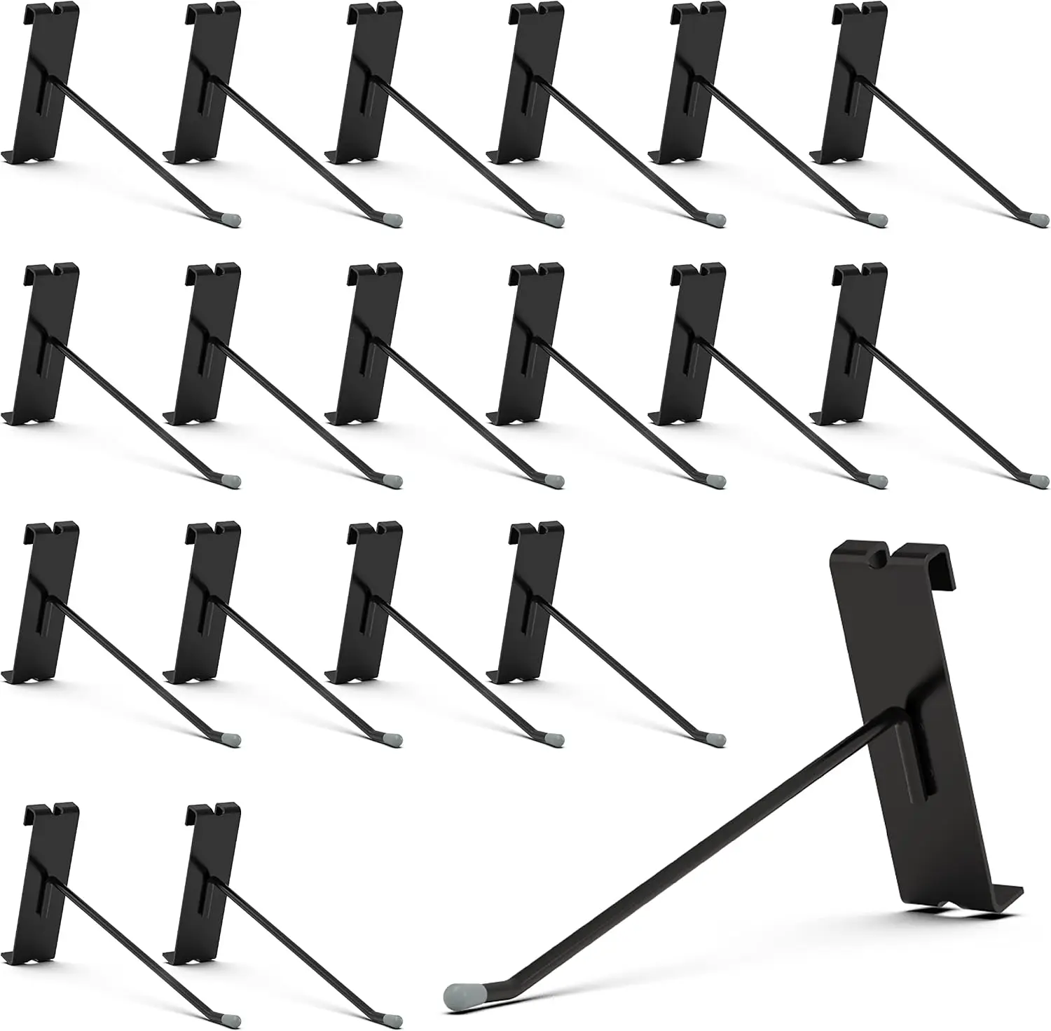 

Gridwall Hooks 6 Inch, 50PC Display Hooks for Grid Wall, Hook for Grid Wall Panel, Black