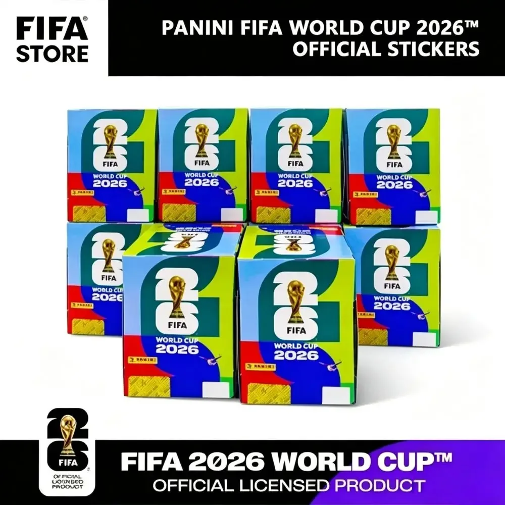 Original Panini 2026 World Cup Soccer Stickers Official FIFA Licensed Sports Collectible Stickers Pack Kid Football Hobby Gift.
