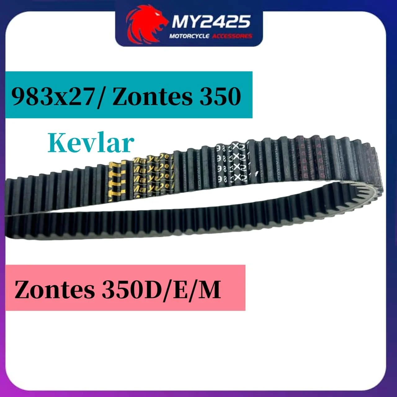 

MY2425store ZONTES 350 Motorcycle Scooter Transmission Drive Belt For Zontes 350 ZT350D D350 ZT350T-E/D/M 350E 350M 983x27