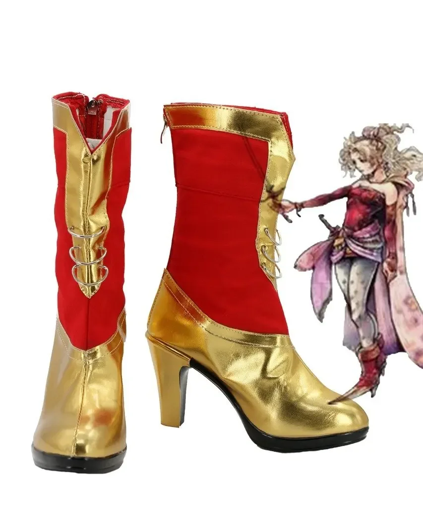 FF6 Dissidia Final Fantasy Terra Branford Cosplay Shoes Boots Custom Made