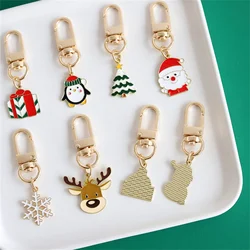 New Mixed Christmas Keychain Cute Santa Claus Deer Candy Pendant Keychain For Girls Kids Bags Decor Xmacs New Year Party Gift