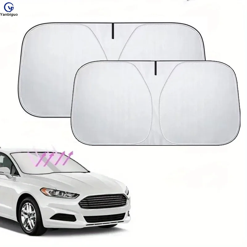 Summer Car Sunshade - Insulating and UV-Blocking Windshield Shade for Vehicle,Lightweight and Easy to Instal