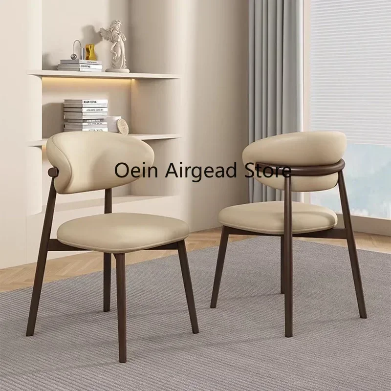 Lounge Vanity Dining Room Chairs Office Single Gamer Home Kitchen Chair Wooden Design Chaises Salle Manger Furniture XR50CY