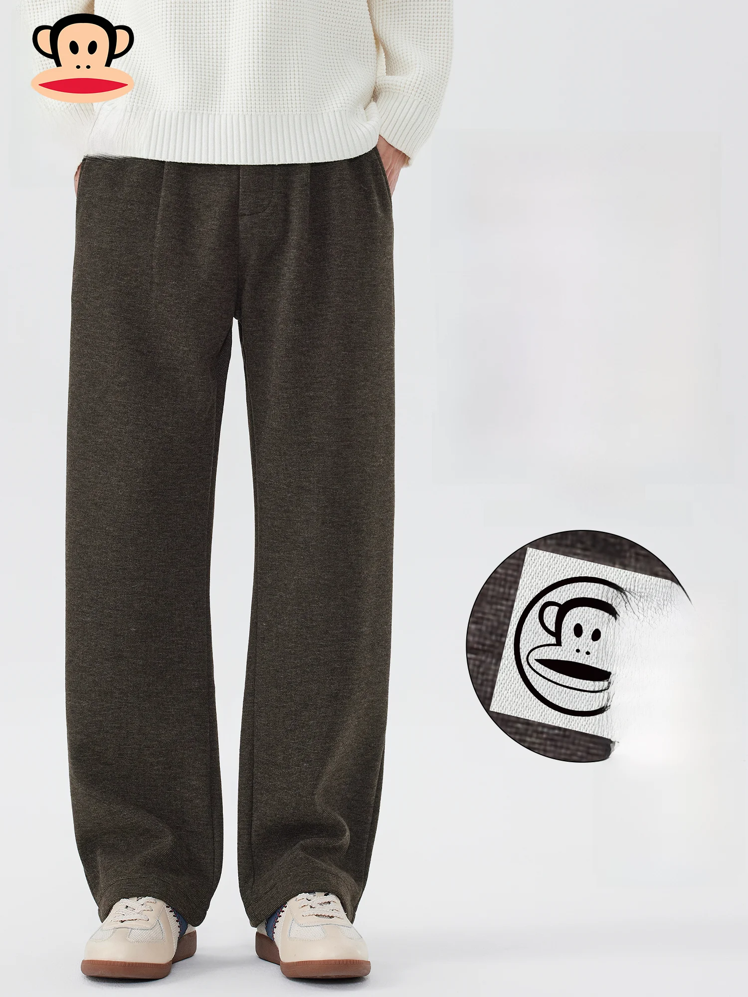 

Мужские повседневные брюки Paul Frank: весенние, свободные, прямого кроя, из тонкой ткани, удобные джинсы прямого силуэта