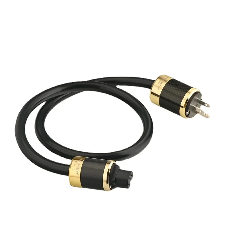 Hifi Power Cable 4N Pure Sterling Silver Core for CD Player Amplifier Decoder EU/US Connection Cord