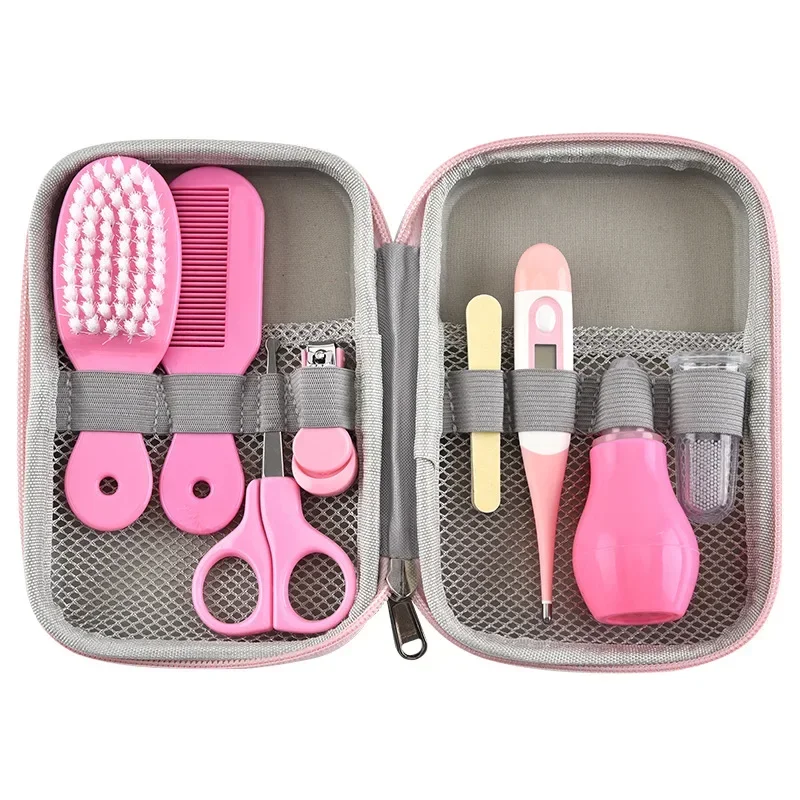 8-piece Comb Nose Inhaler EVA Package Care Set Coisas Para Bebê Cute Newborn Baby Multifunctional13pcs Baby Nail Clippers 8