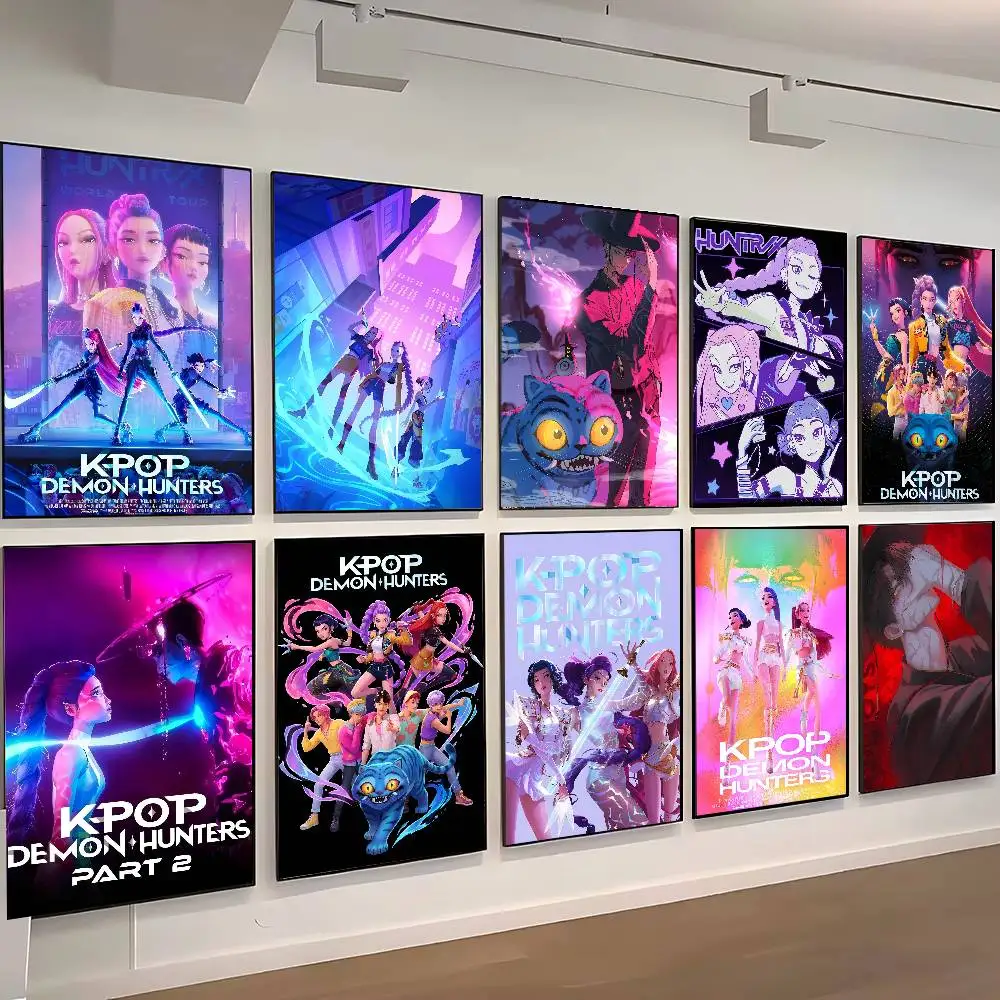 K-pop D-Demon Anime H-Hunterss Gift Frameless Poster Personalized Gift For Lovers Customizable Decorative Home Decor