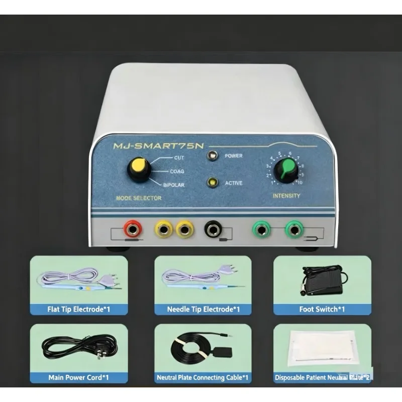 High-frequency electrocautery device, neutral plate, electrode needle, cutting and coagulation, monopolar, bipolar.