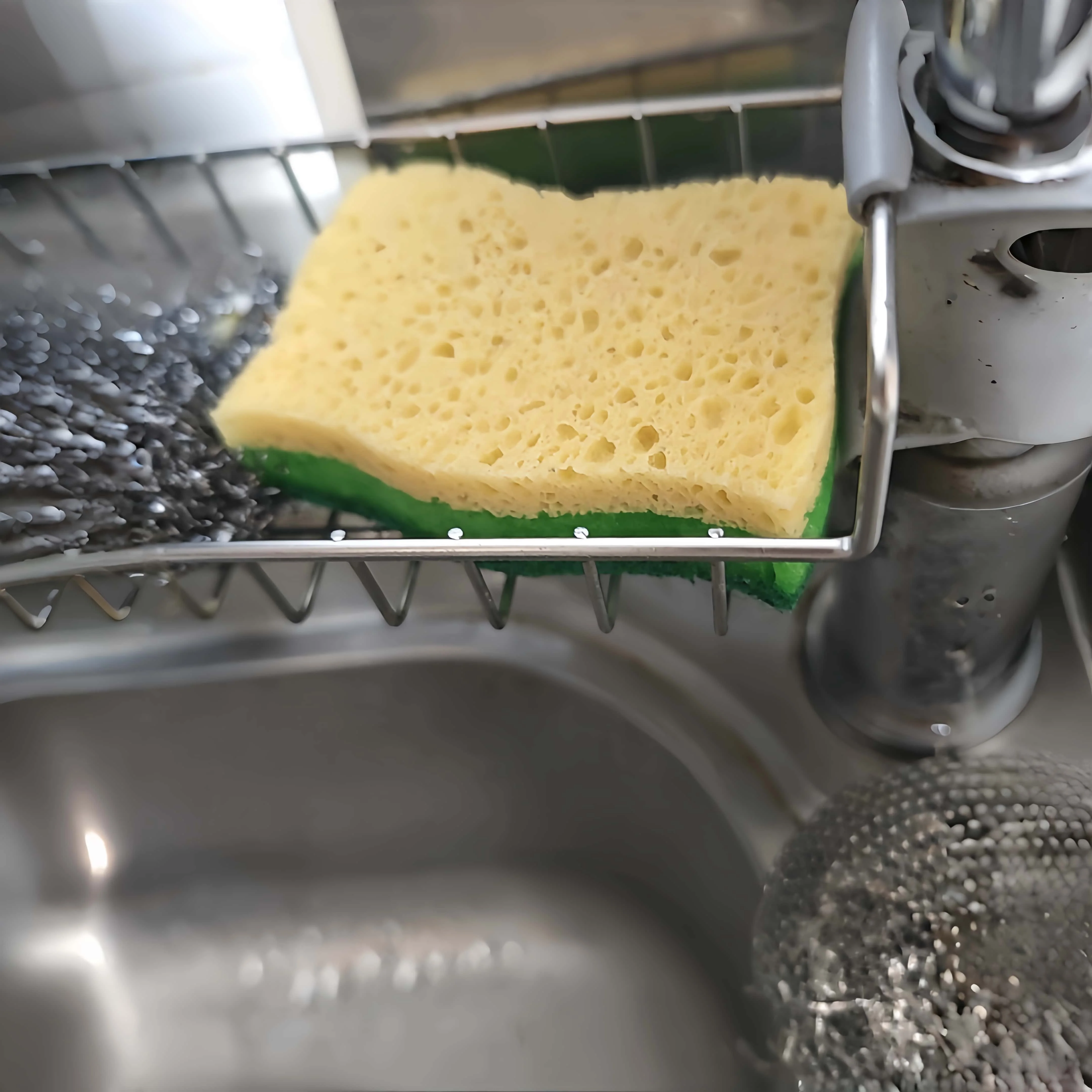 Wood Pulp Sponge 20x10x7cm, 3-Layer Cleaning Sponge with Scouring Pad, Heavy Duty for Dishes & Surfaces, 1 Piece Kitchen Sponge