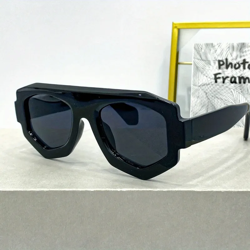 New Personalized Irregular Large Frame Sunglasses Retro Personalized Outdoor Fashion Versatile Sun Glasses for Men and Women