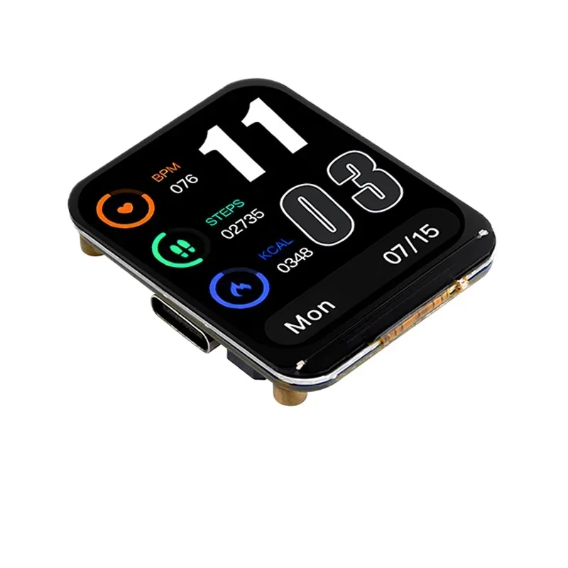 

ESP32-S3 with 1.69 inch LCD touch screen , gyroscope/RTC/buzzer/WiFi and Bluetooth