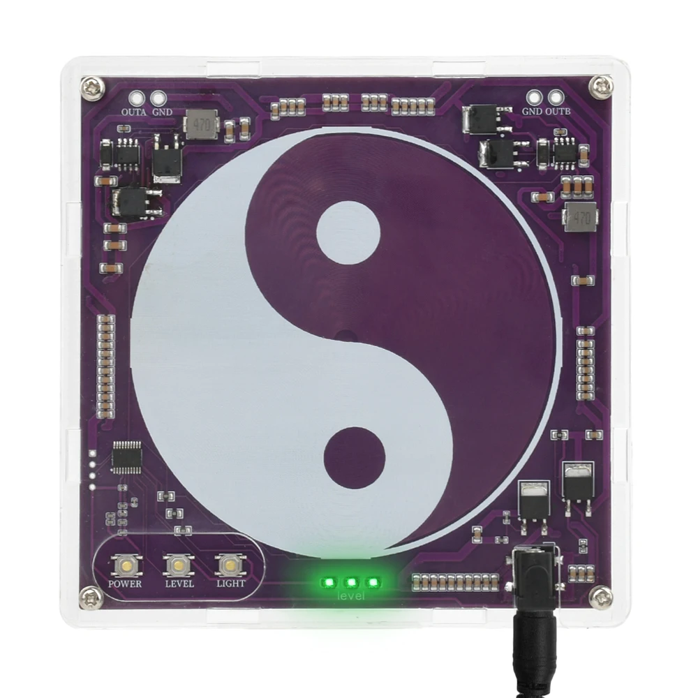Generador de onda sinusoidal Taiji Shuman de alta potencia DC24V, generador de señal de onda sinusoidal de 7,83Hz, interfaz de fuente de alimentación Dc5.5 * 2,1